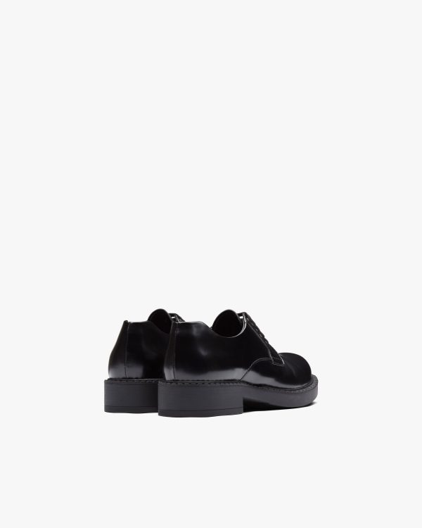Black Brushed leather derby shoes - Image 4