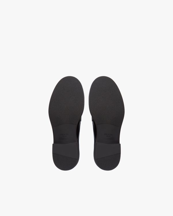 Black Brushed leather derby shoes - Image 5