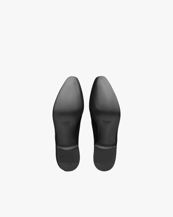Black Brushed leather derby shoes - Image 6