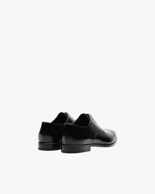 Black Brushed leather derby shoes - Image 4