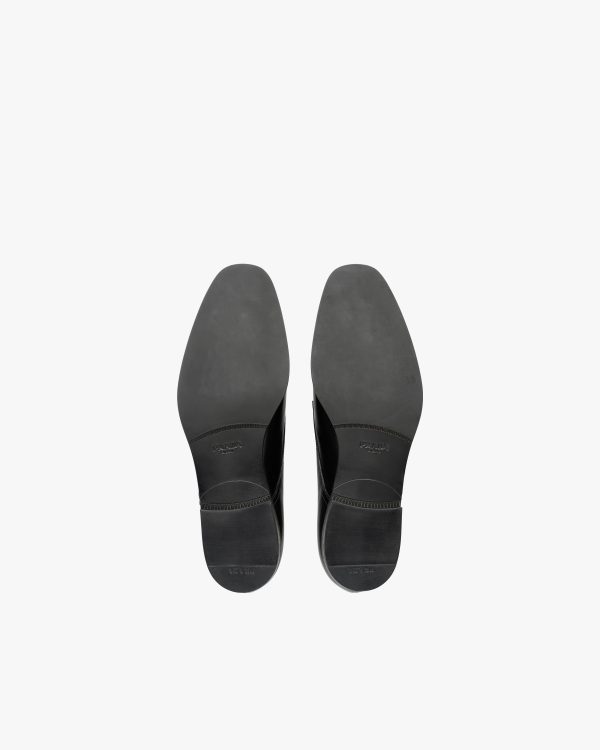 Black Brushed leather derby shoes - Image 5