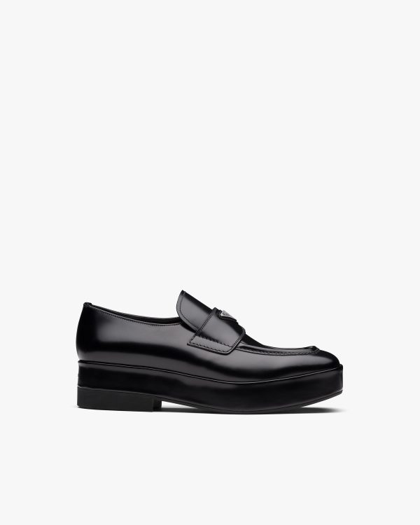 Black Brushed leather loafers - Image 2