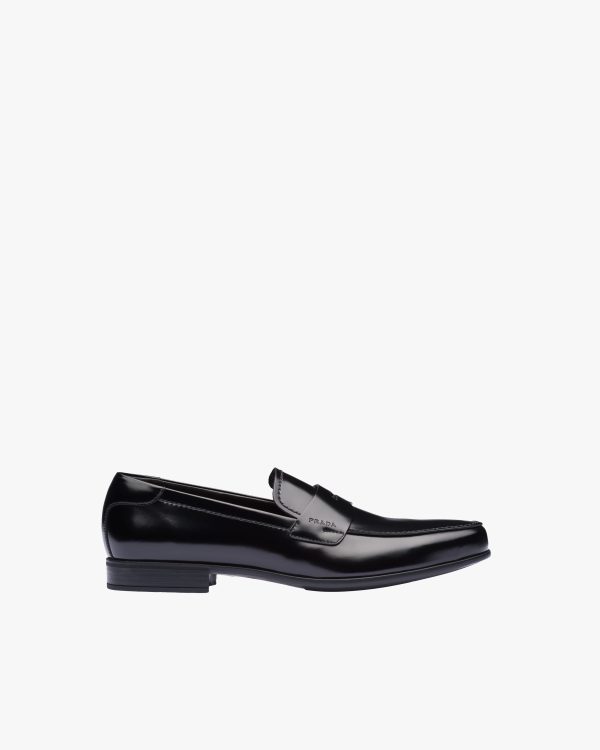 Black Brushed leather loafers - Image 2