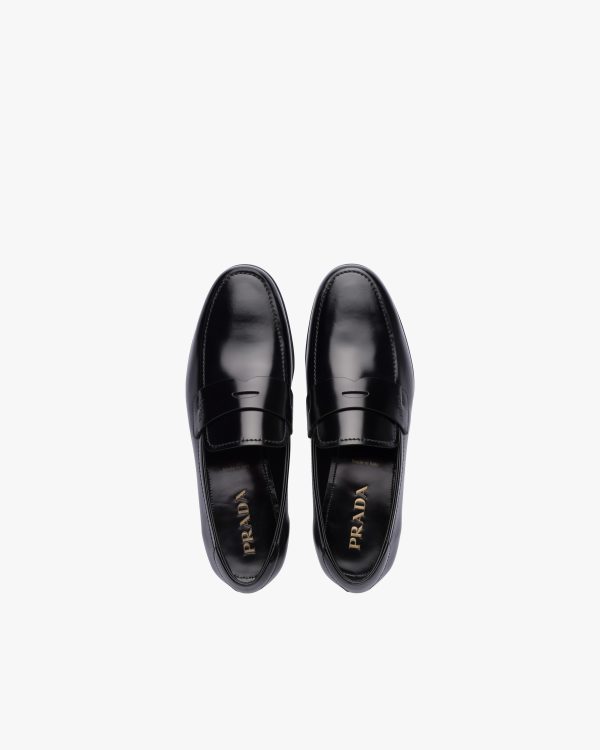 Black Brushed leather loafers - Image 3