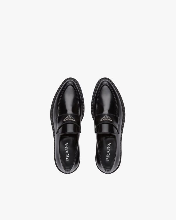 Black Chocolate Sharp brushed leather pointed loafers - Image 3