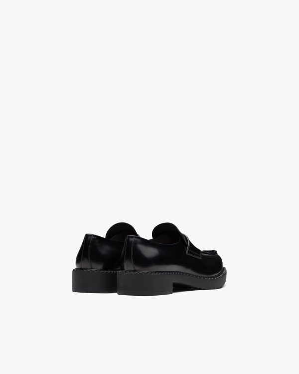 Black Chocolate Sharp brushed leather pointed loafers - Image 4