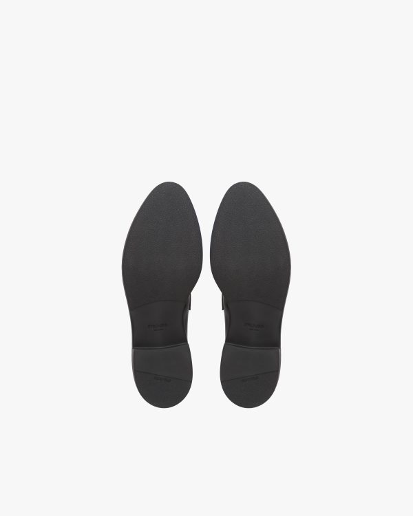 Black Chocolate Sharp brushed leather pointed loafers - Image 5