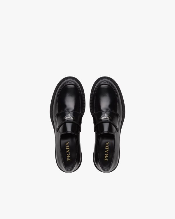 Black Chocolate brushed leather loafers - Image 4