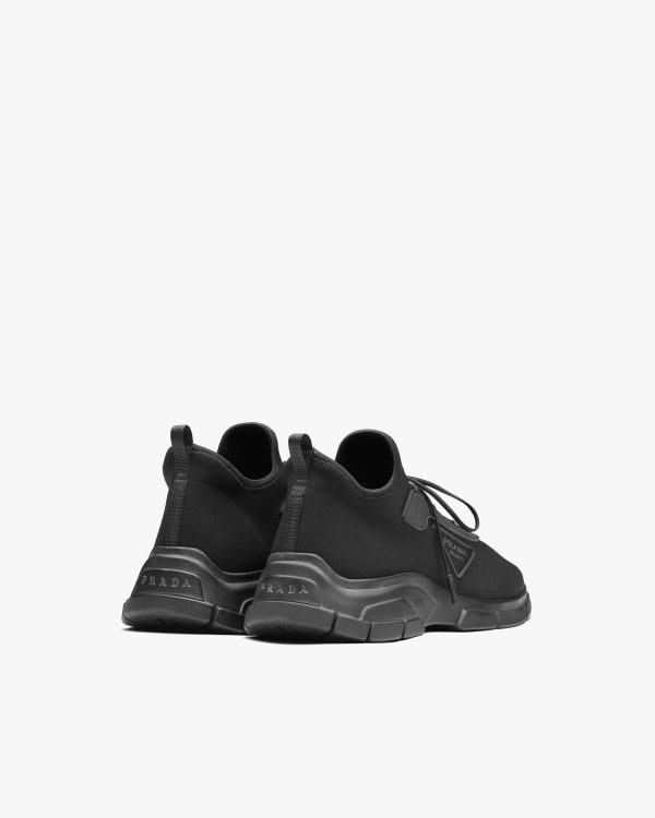 Black Knit fabric sneakers - Image 4