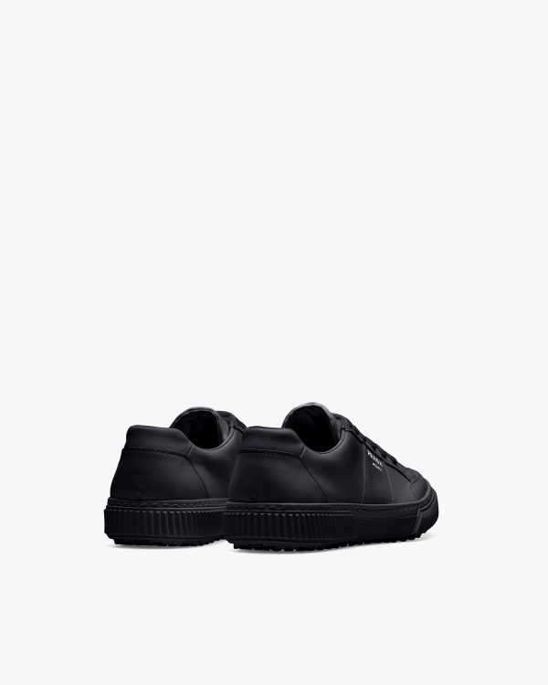Black Leather laced sneakers - Image 4