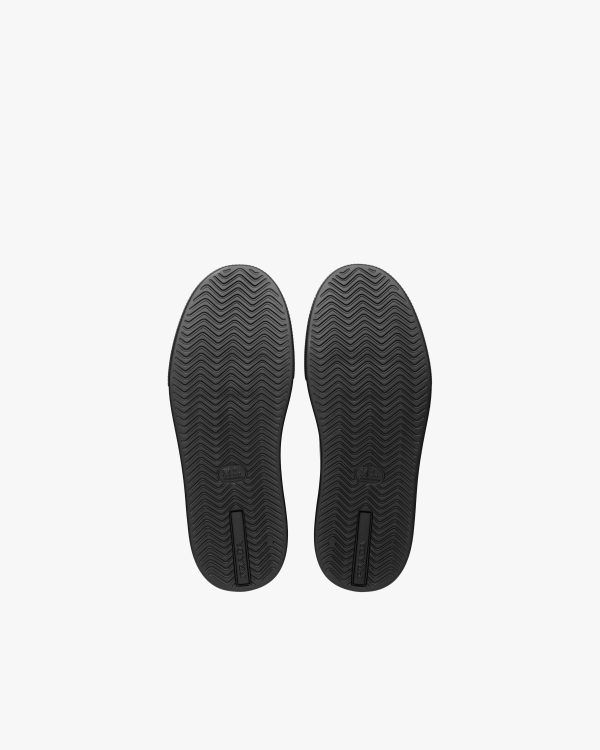 Black Macro Leather Sneakers - Image 6