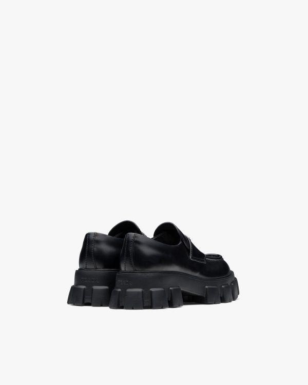 Black Monolith brushed leather loafers - Image 3