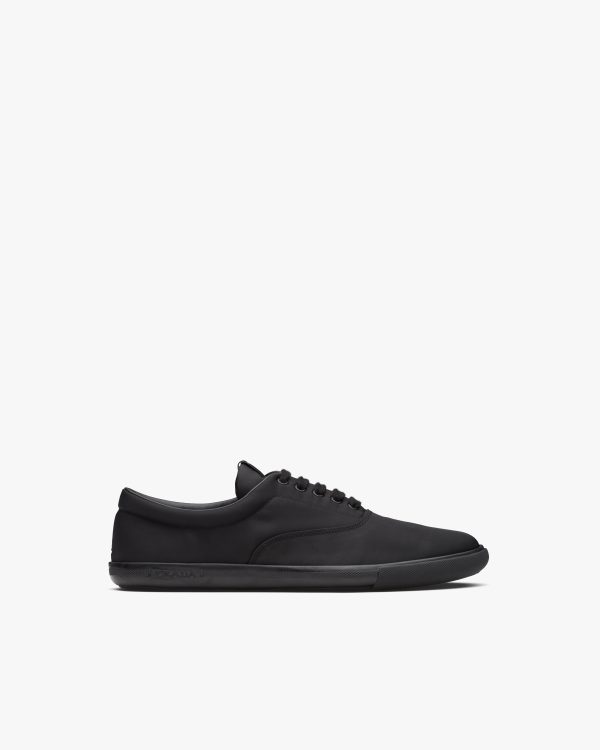 Black Nylon lace-up sneakers - Image 2