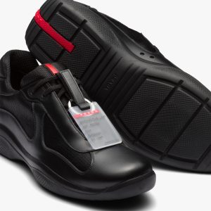 black prada americas cup trainers