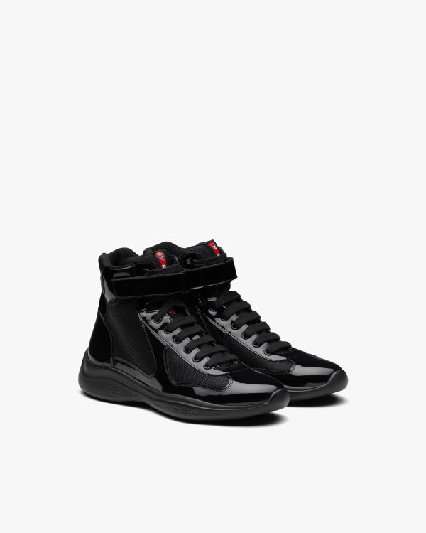 Black Prada Americas Cup high-top sneakers