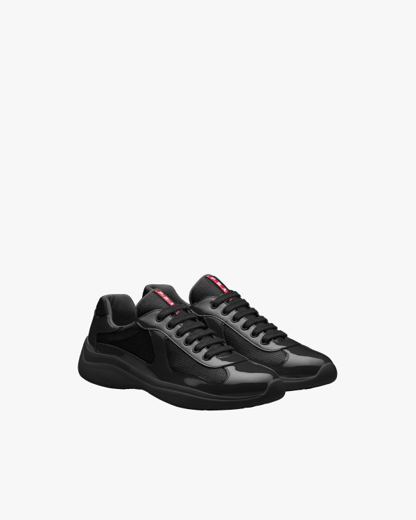 Black Prada Americas Cup sneakers