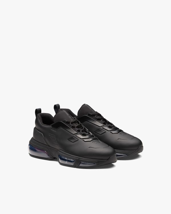 Black Prada Collision Technical Fabric Sneakers