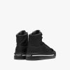 Black Prada Macro Re-Nylon and brushed leather high-top sneakers - Image 4