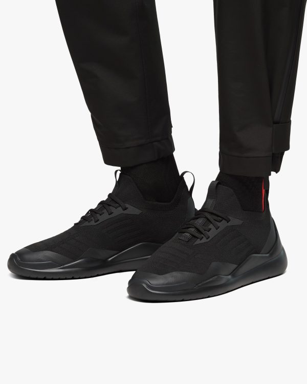 Black Prada Toblach Technical Fabric Sneakers - Image 5
