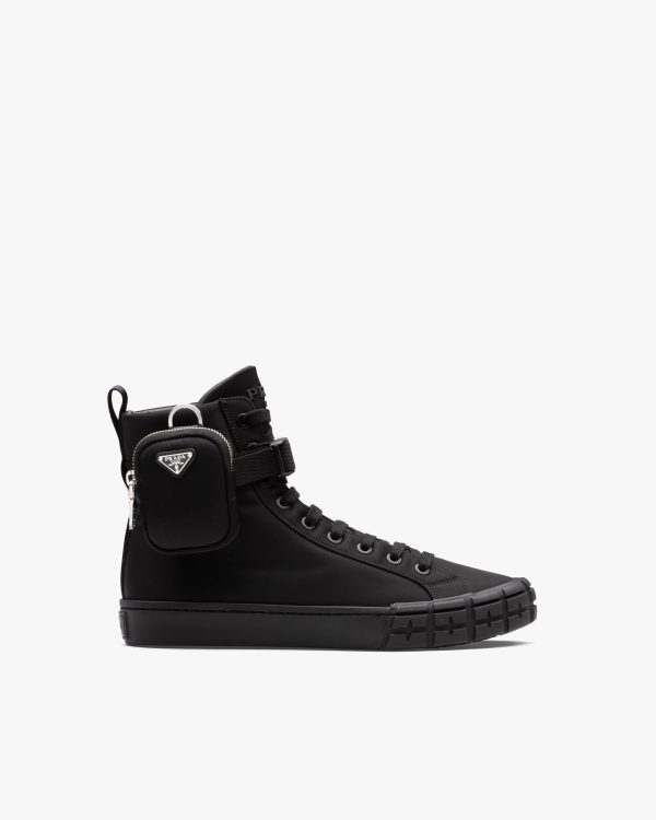 Black Prada Wheel Cassetta high-top sneakers - Image 2