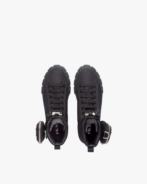 Black Prada Wheel Cassetta high-top sneakers - Image 4