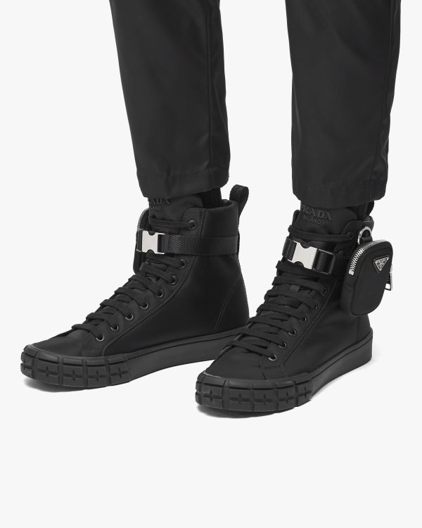 Black Prada Wheel Cassetta high-top sneakers - Image 5