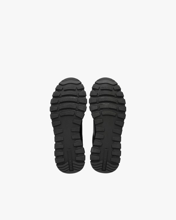 Black Prax 01 Leather And Technical Fabric Sneakers - Image 6