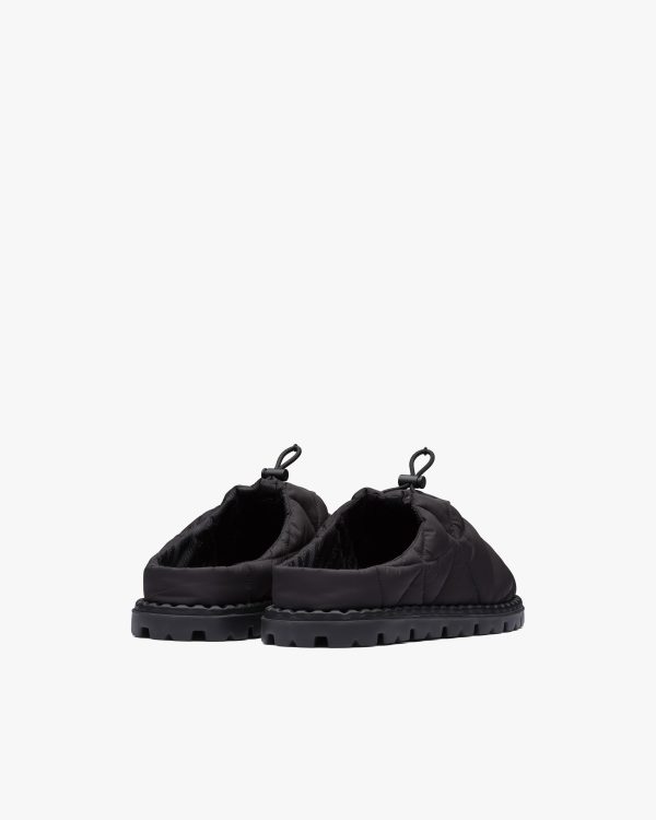 Black Quilted nylon sandals - Image 3