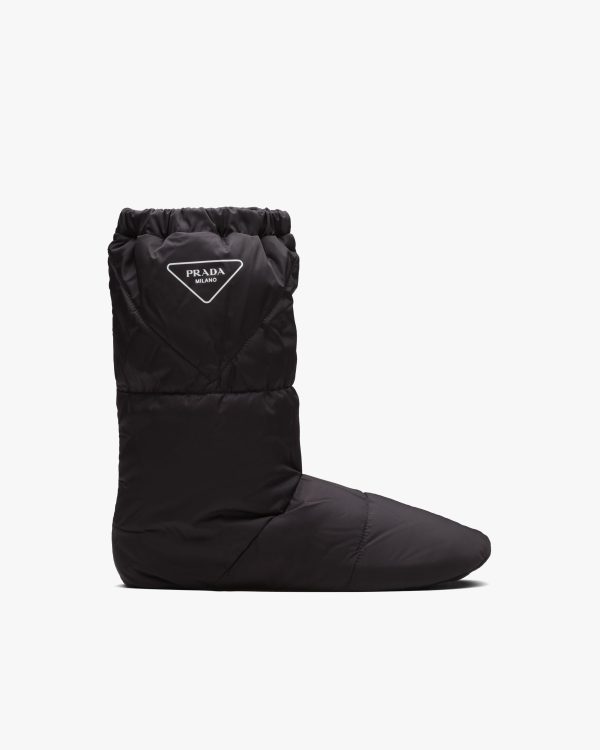 Black Re-Nylon Gabardine booties - Image 2