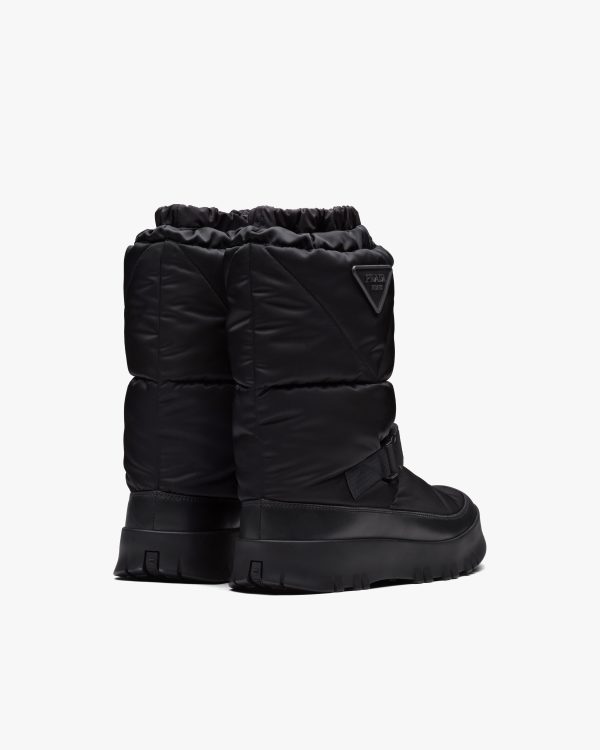 Black Re-Nylon Gabardine booties - Image 4