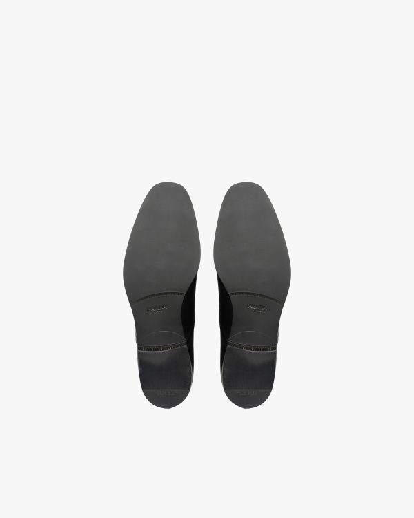 Black Saffiano leather Oxford shoes - Image 5