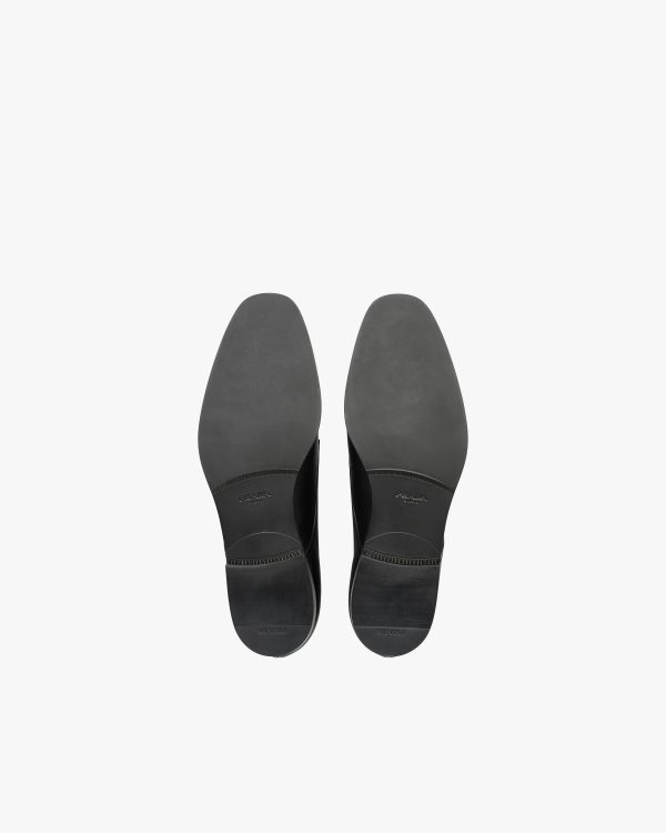 Black Saffiano leather derby shoes - Image 5