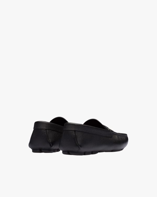 Black Saffiano leather loafers - Image 3