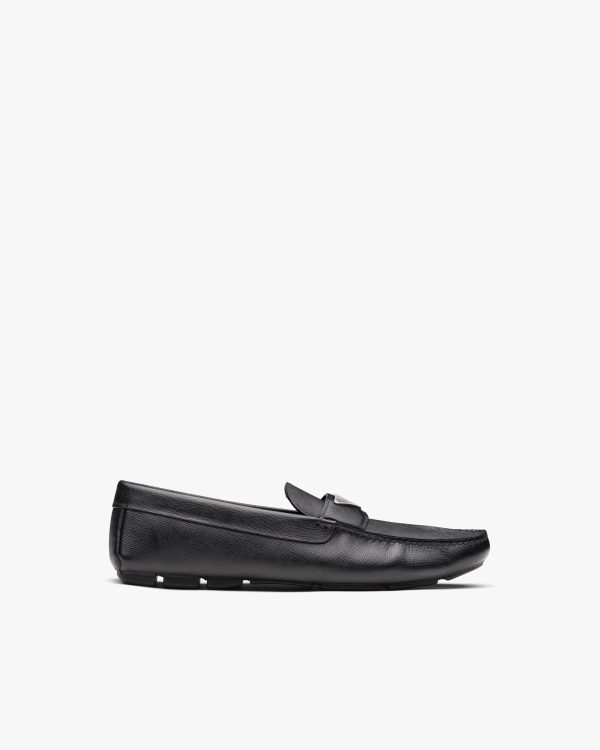 Black Saffiano leather loafers - Image 2