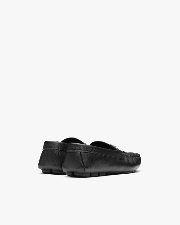 Black Saffiano leather loafers - Image 3