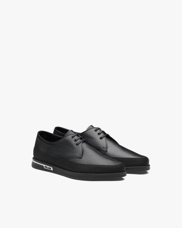Black Saint Tropez Leather Sneakers