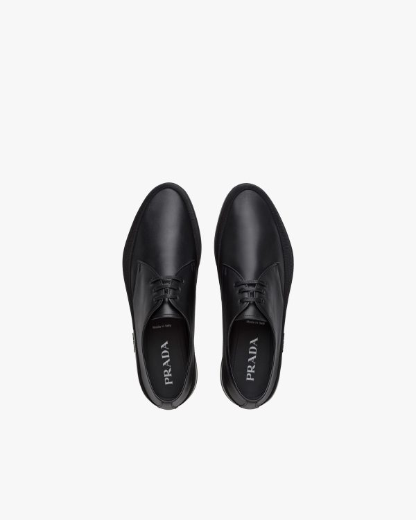 Black Saint Tropez Leather Sneakers - Image 4