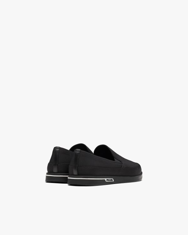 Black Saint Tropez Technical Fabric Slip-On Sneakers - Image 3