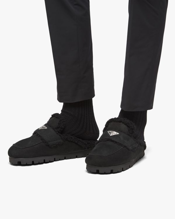 Black Shearling sabots - Image 5