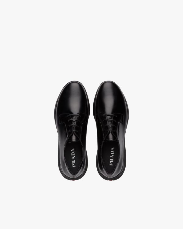 Black Toblach Brushed Leather Sneakers - Image 3