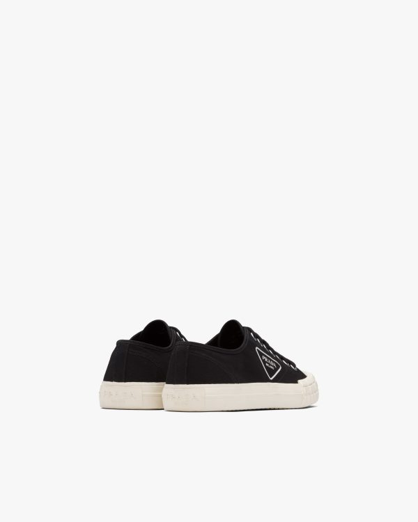 Black/ivory Wheel Vulcanizzato Technical Fabric Sneakers - Image 3