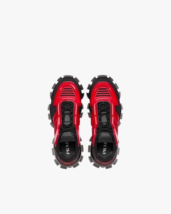 Black/scarlet Cloudbust Thunder Technical Fabric Sneakers - Image 4