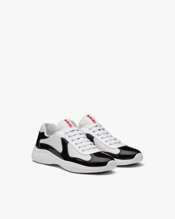 Black/white Prada Americas Cup sneakers