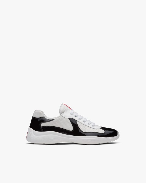 Black/white Prada Americas Cup sneakers - Image 2