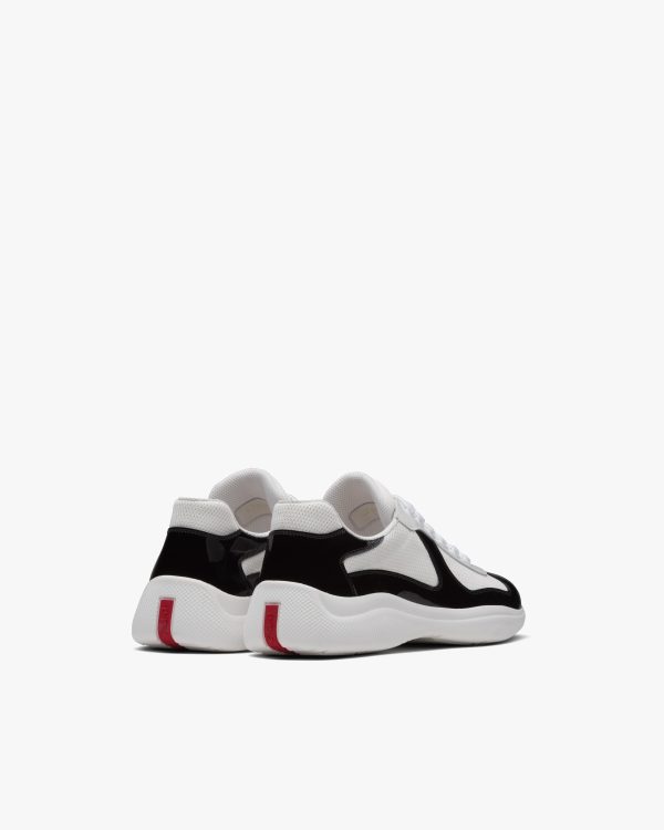 Black/white Prada Americas Cup sneakers - Image 3