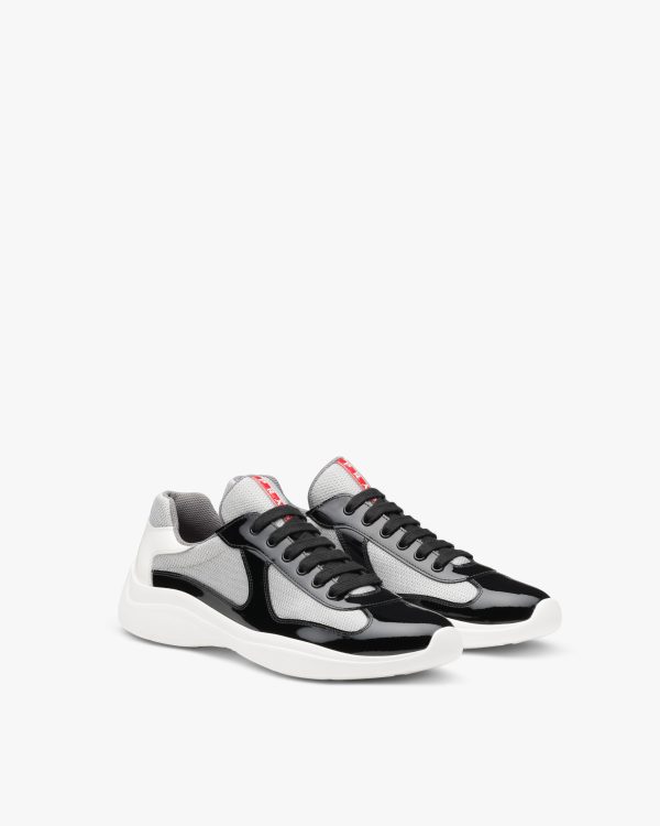 Black/white Prada Americas Cup sneakers