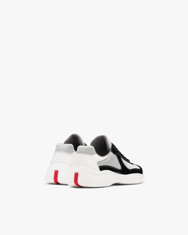 Black/white Prada Americas Cup sneakers - Image 3