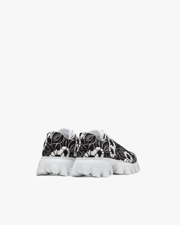 Black/white Printed nylon sneakers - Image 3