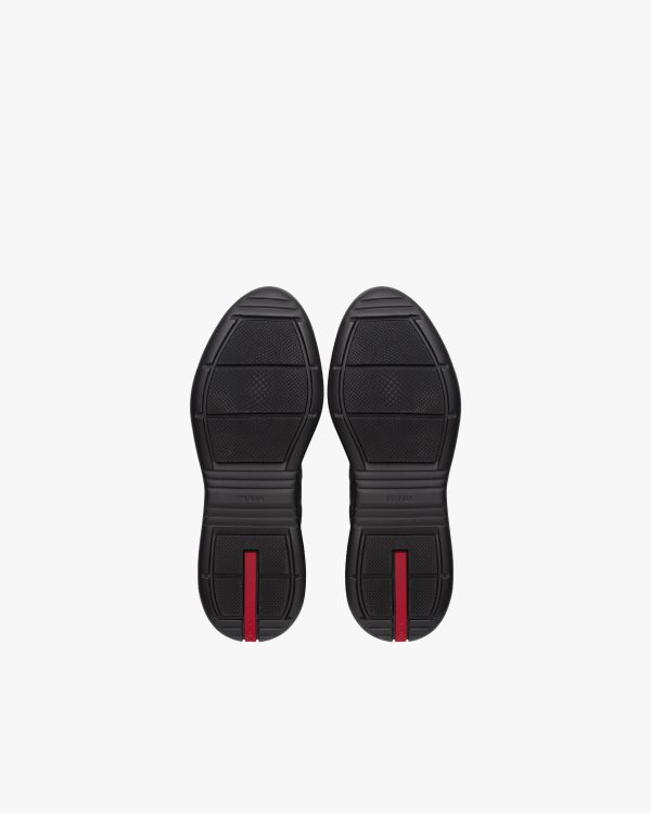 Bottle Green/black Prada Americas Cup sneakers - Image 6