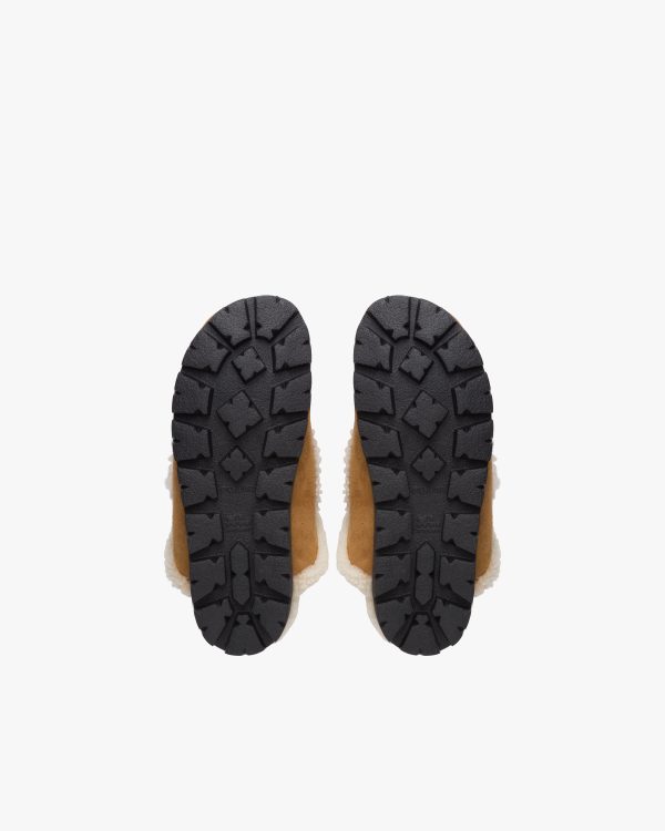 Cognac Shearling sabots - Image 6